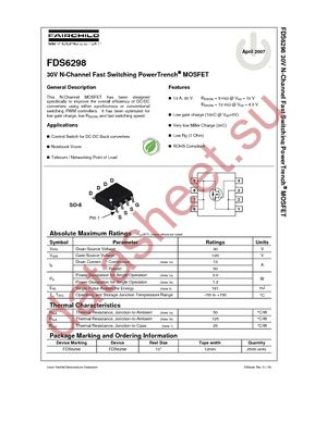 FDS6298 datasheet  
